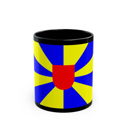 Flag of West Flanders Belgium - Black Coffee Mug-11oz-The Sticker Space