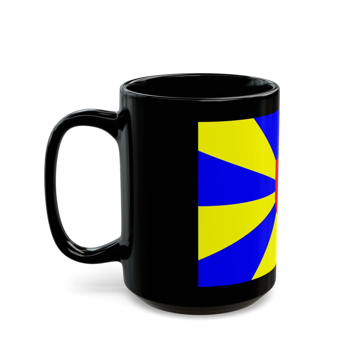 Flag of West Flanders Belgium - Black Coffee Mug-The Sticker Space