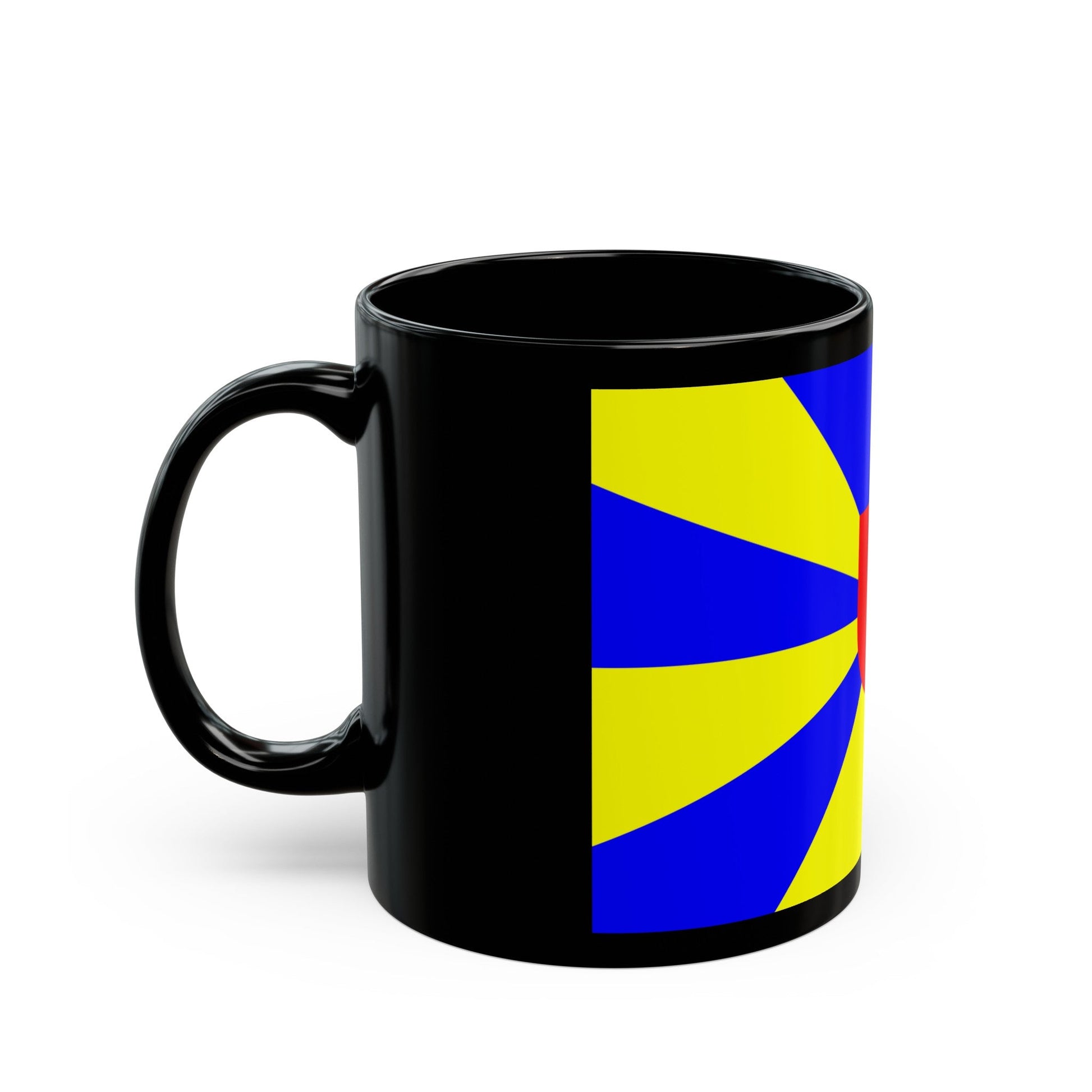 Flag of West Flanders Belgium - Black Coffee Mug-The Sticker Space