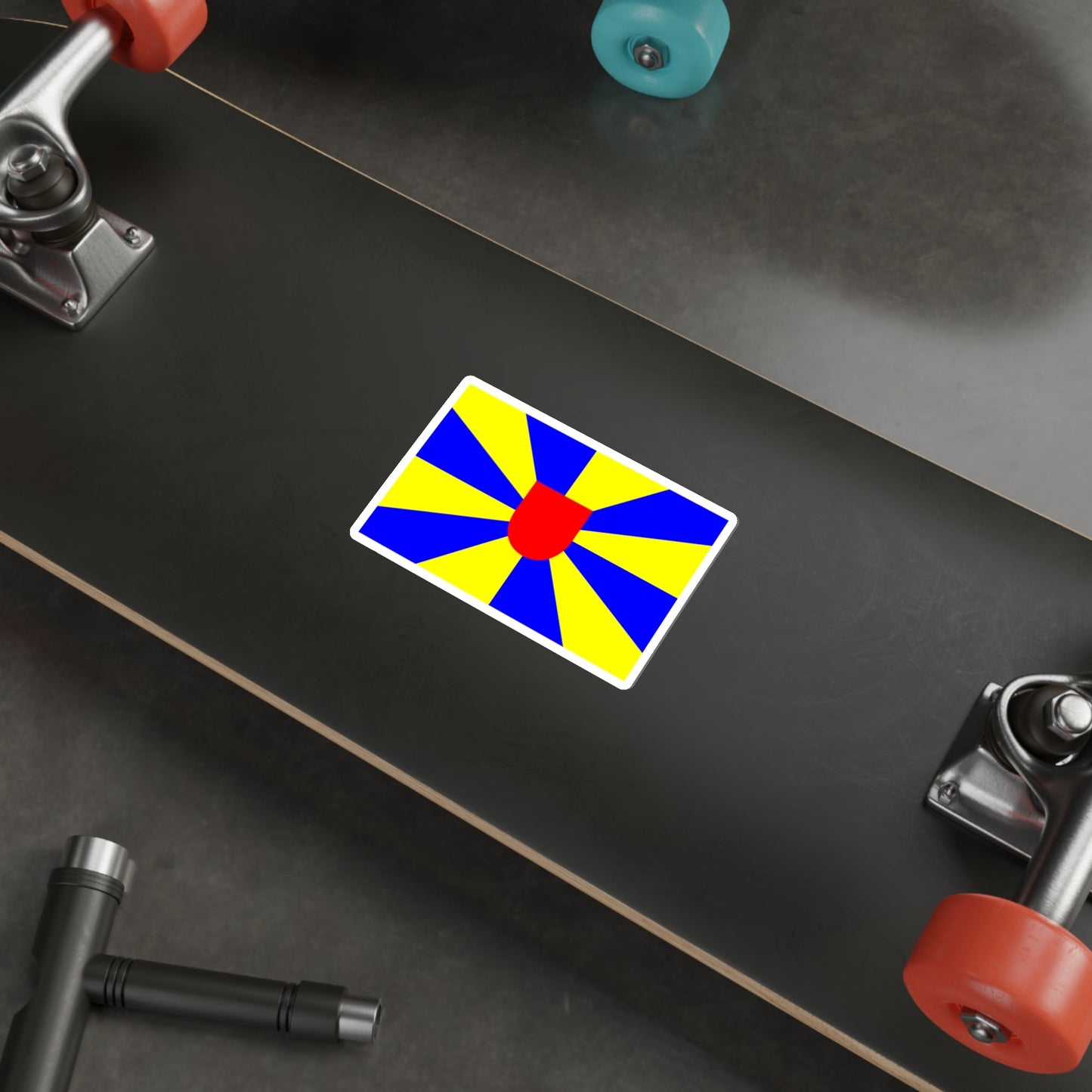 Flag of West Flanders Belgium STICKER Vinyl Die-Cut Decal-The Sticker Space