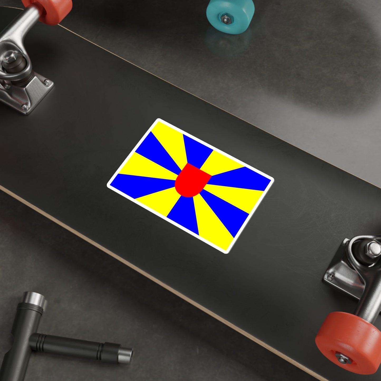 Flag of West Flanders Belgium STICKER Vinyl Die-Cut Decal-The Sticker Space