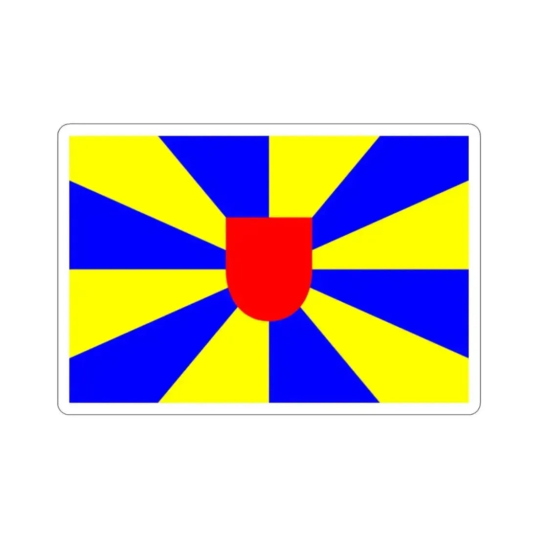 Flag of West Flanders Belgium STICKER Vinyl Die-Cut Decal 2 Inch - The Sticker Space