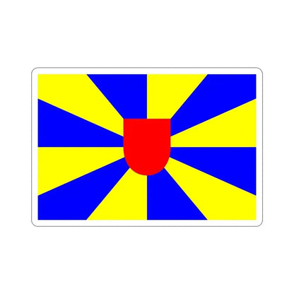 Flag of West Flanders Belgium STICKER Vinyl Die-Cut Decal 4 Inch - The Sticker Space