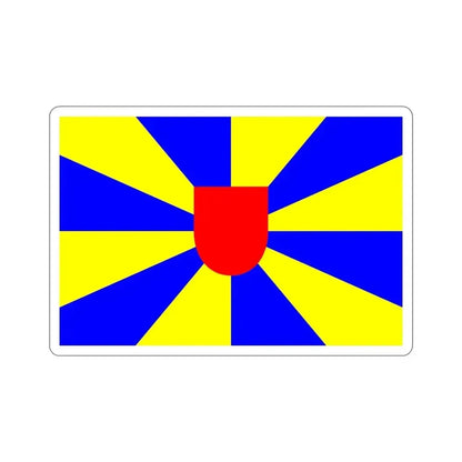 Flag of West Flanders Belgium STICKER Vinyl Die-Cut Decal 5 Inch - The Sticker Space