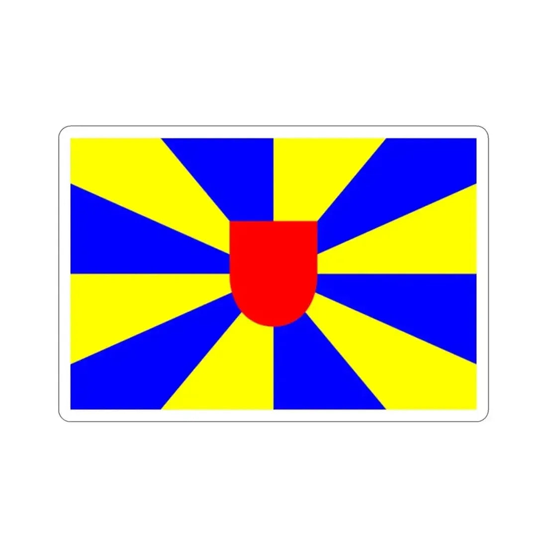Flag of West Flanders Belgium STICKER Vinyl Die-Cut Decal - The Sticker Space