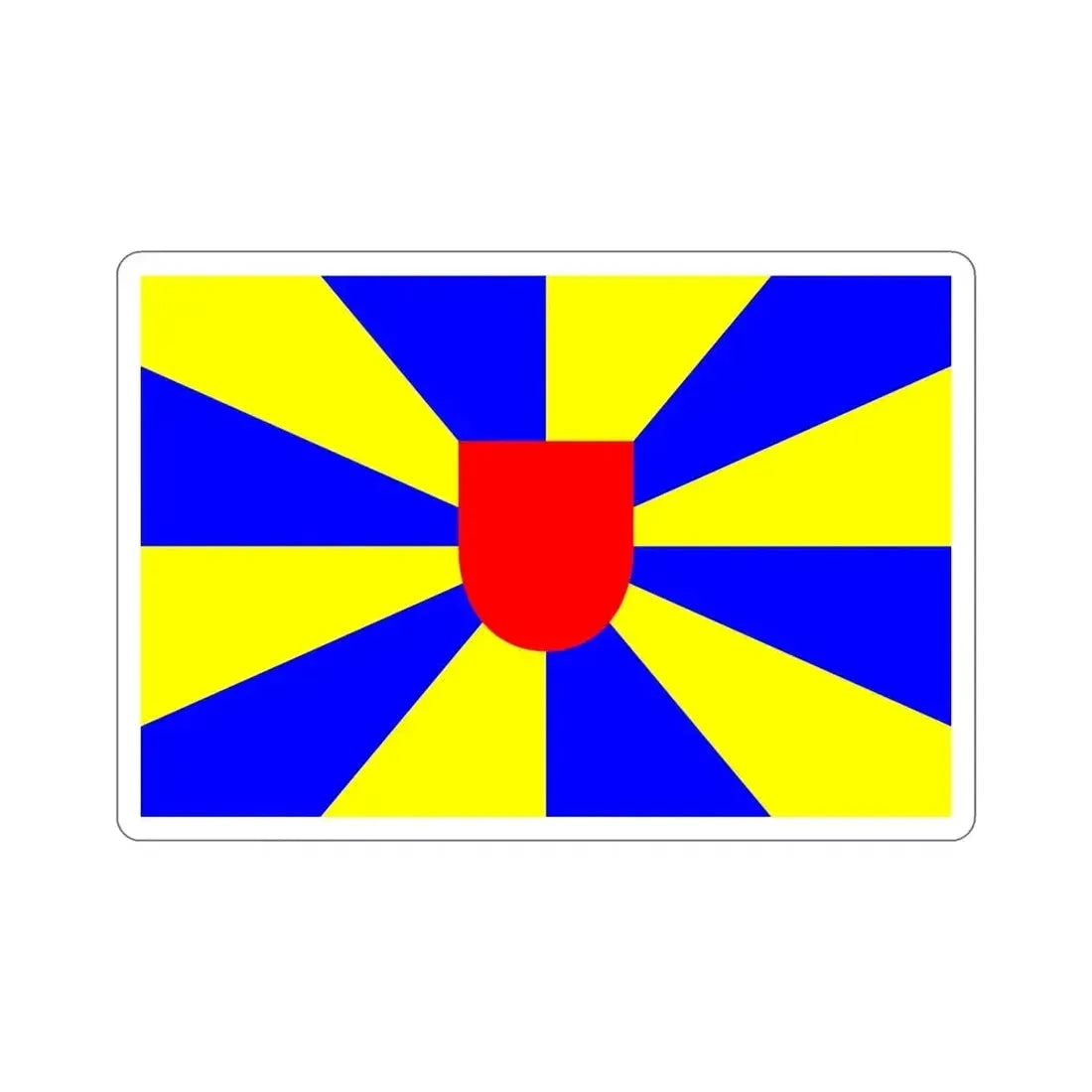 Flag of West Flanders Belgium STICKER Vinyl Die-Cut Decal - The Sticker Space