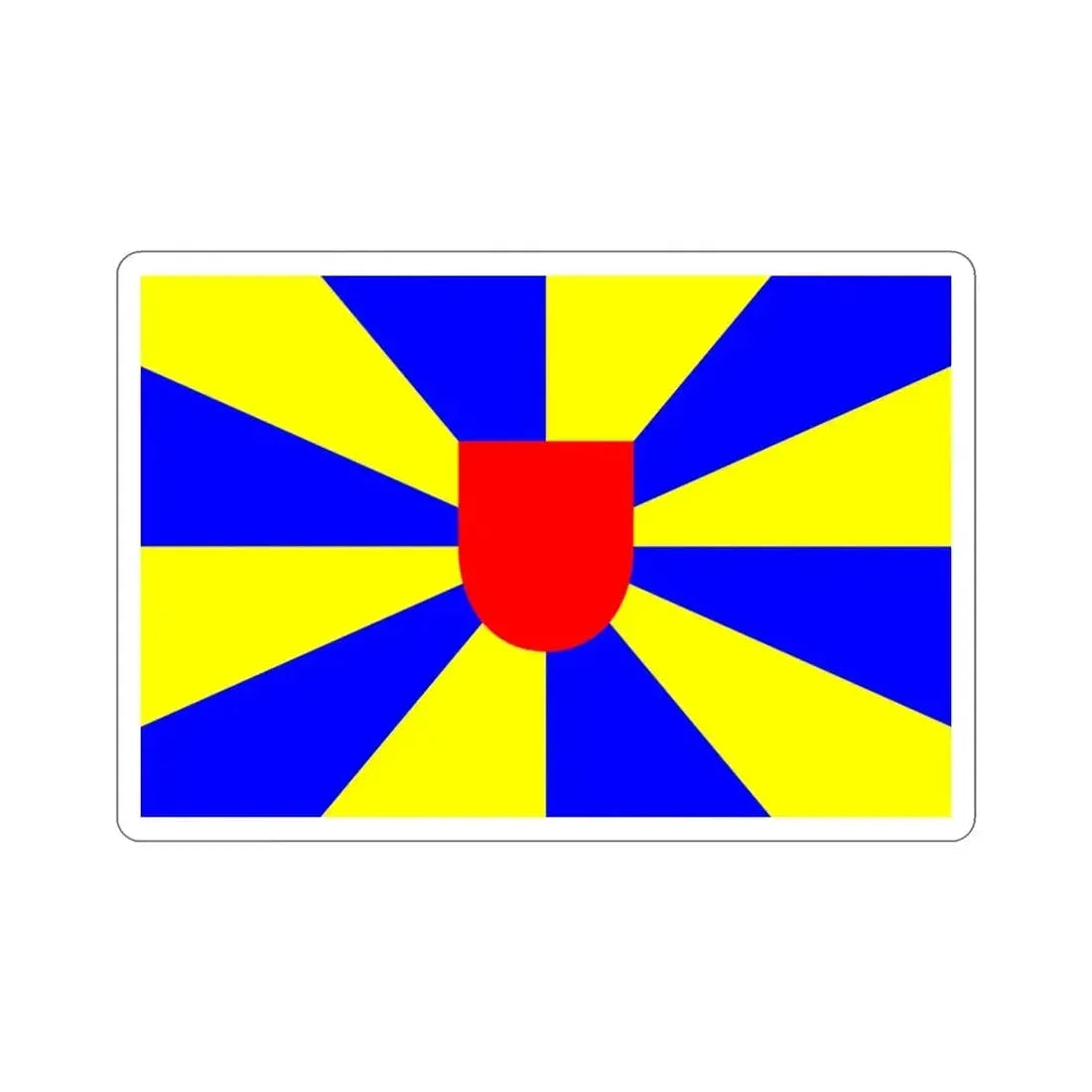 Flag of West Flanders Belgium STICKER Vinyl Die-Cut Decal - The Sticker Space