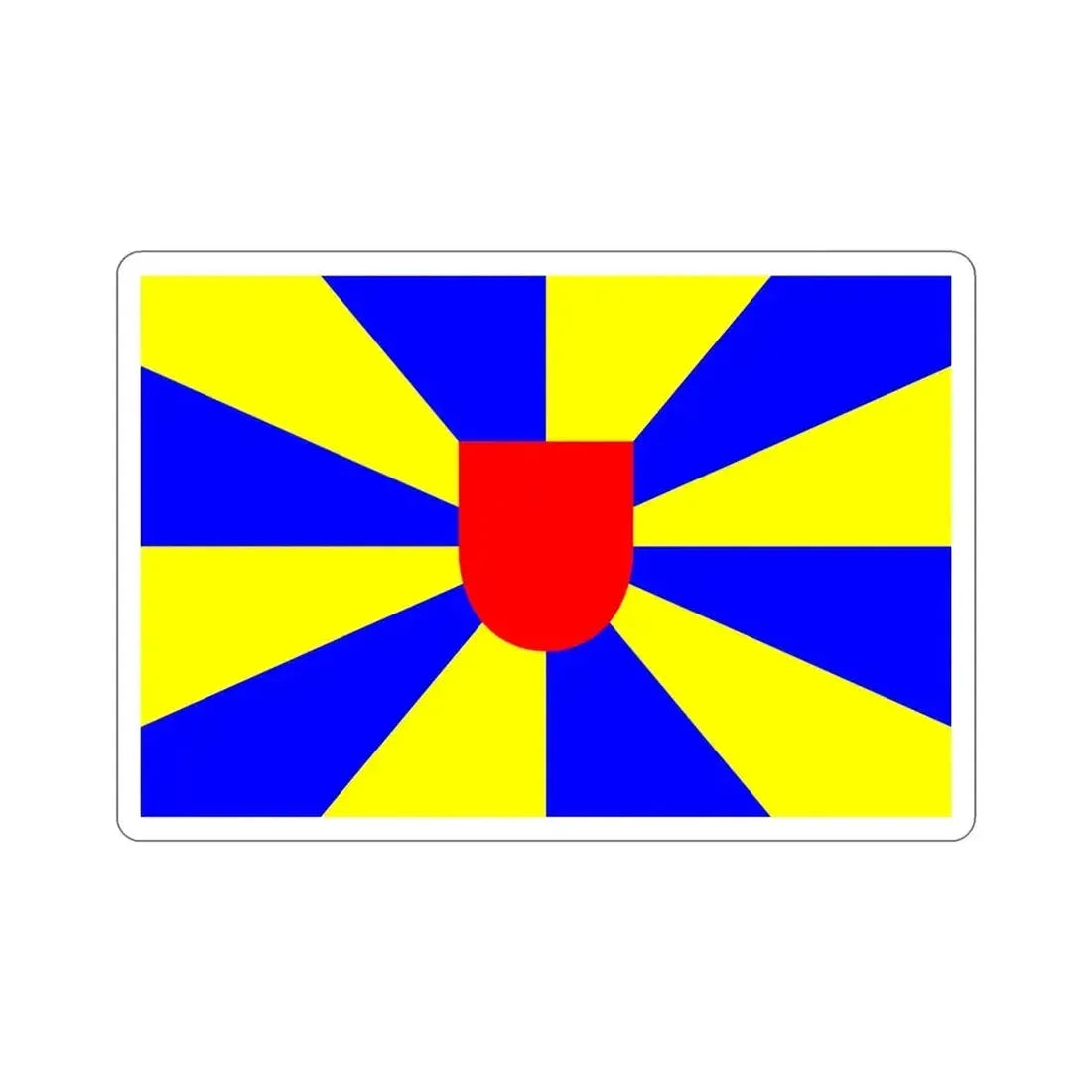 Flag of West Flanders Belgium STICKER Vinyl Die-Cut Decal - The Sticker Space