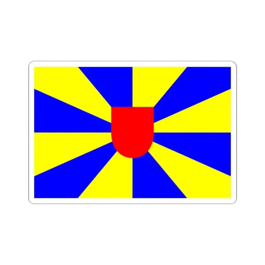 Flag of West Flanders Belgium - STICKER Vinyl Kiss-Cut Decal 2 Inch White - The Sticker Space