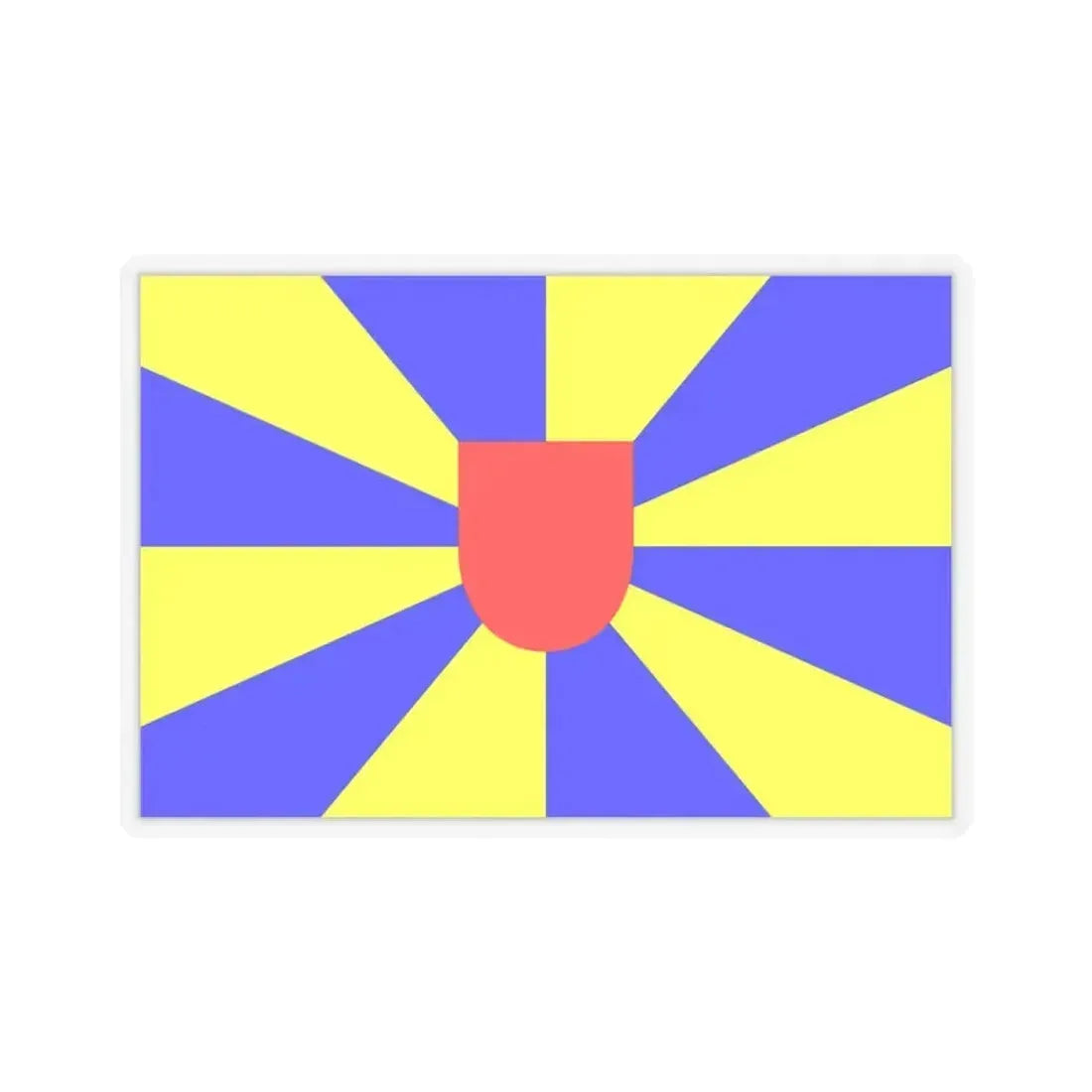 Flag of West Flanders Belgium - STICKER Vinyl Kiss-Cut Decal 3 Inch Transparent - The Sticker Space