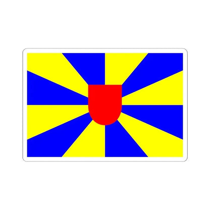 Flag of West Flanders Belgium - STICKER Vinyl Kiss-Cut Decal 6 Inch White - The Sticker Space