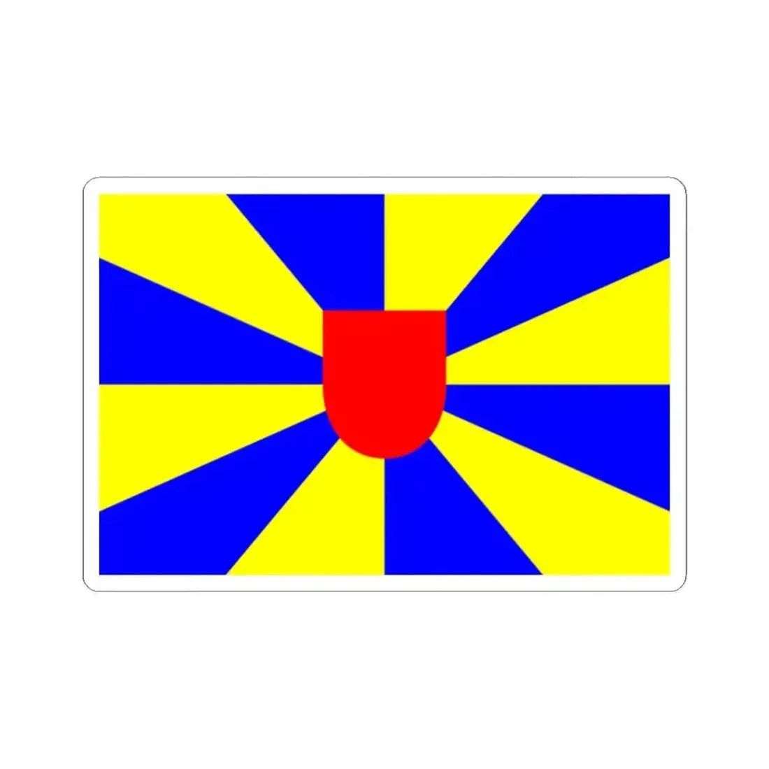 Flag of West Flanders Belgium - STICKER Vinyl Kiss-Cut Decal - The Sticker Space