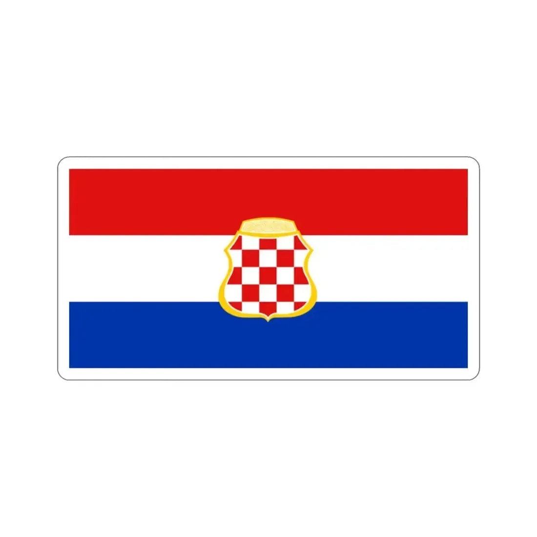 Flag of West Herzegovina Canton Bosnia and Herzegovina STICKER Vinyl Die-Cut Decal 2 Inch - The Sticker Space