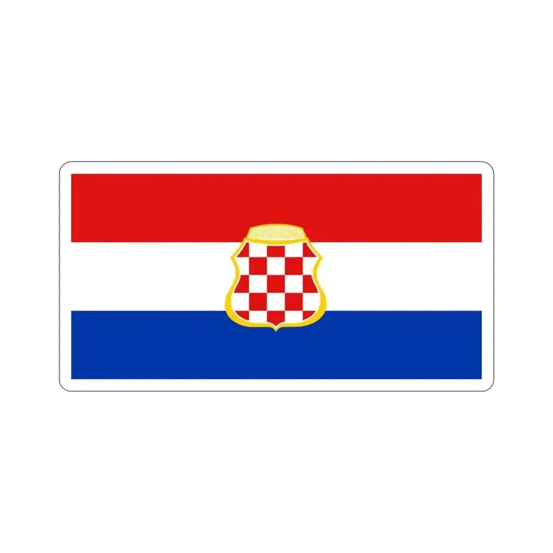 Flag of West Herzegovina Canton Bosnia and Herzegovina STICKER Vinyl Die-Cut Decal 3 Inch - The Sticker Space