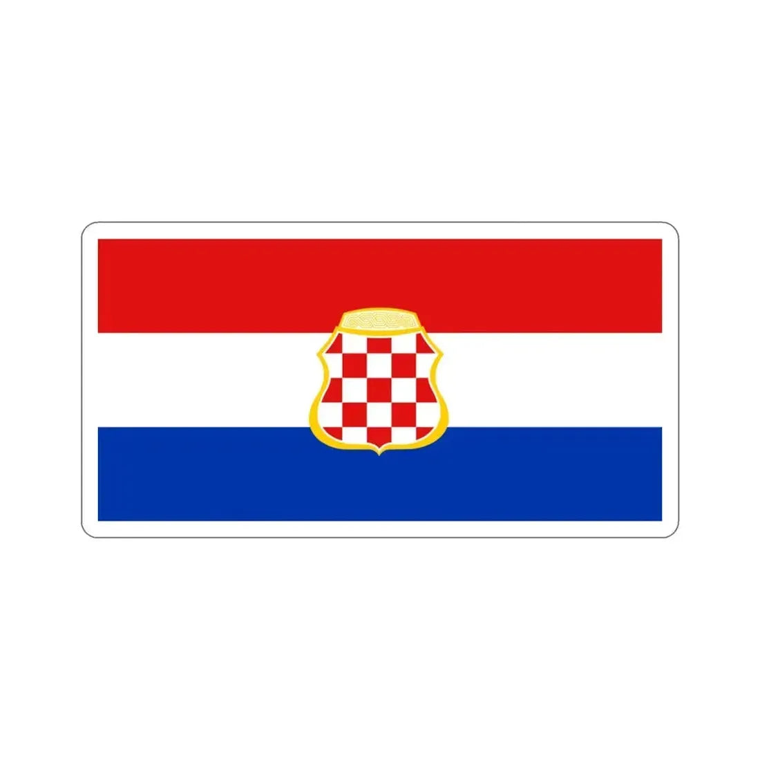 Flag of West Herzegovina Canton Bosnia and Herzegovina STICKER Vinyl Die-Cut Decal 3 Inch - The Sticker Space