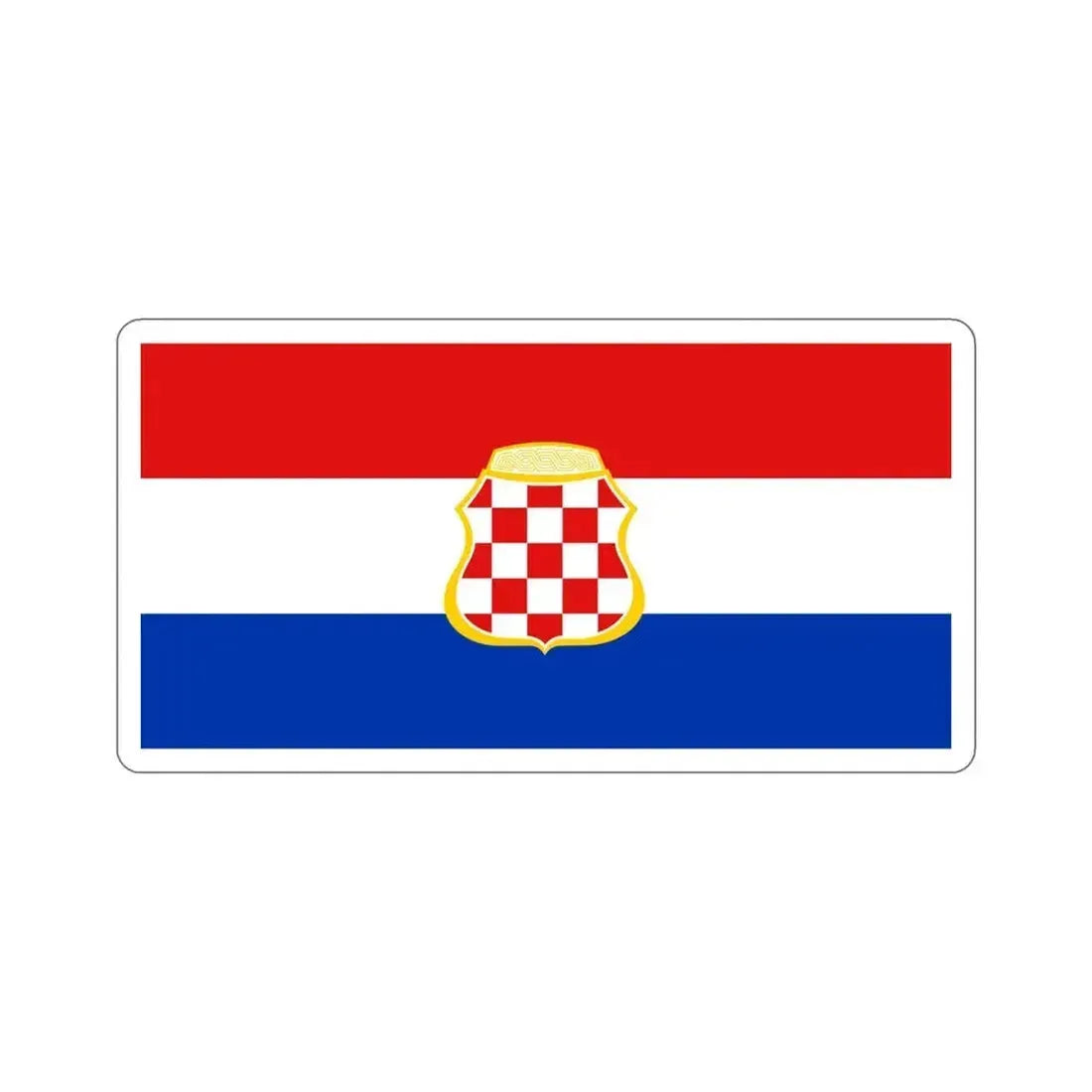 Flag of West Herzegovina Canton Bosnia and Herzegovina STICKER Vinyl Die-Cut Decal 5 Inch - The Sticker Space