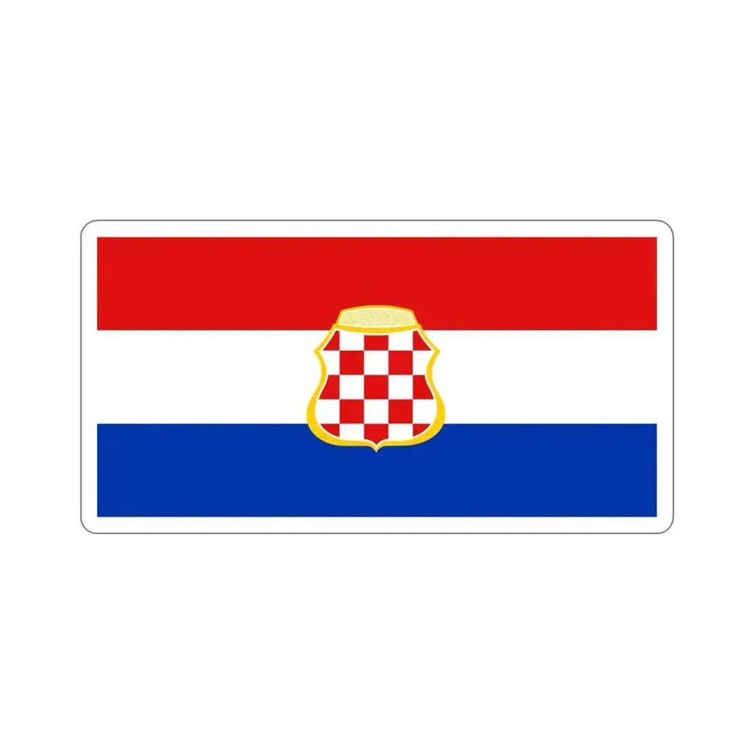 Flag of West Herzegovina Canton Bosnia and Herzegovina STICKER Vinyl Die-Cut Decal 5 Inch - The Sticker Space