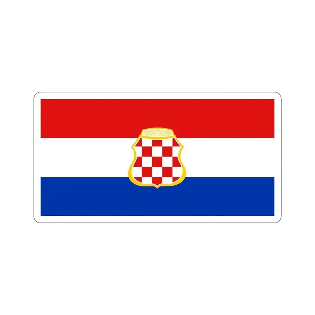 Flag of West Herzegovina Canton Bosnia and Herzegovina STICKER Vinyl Die-Cut Decal 6 Inch - The Sticker Space