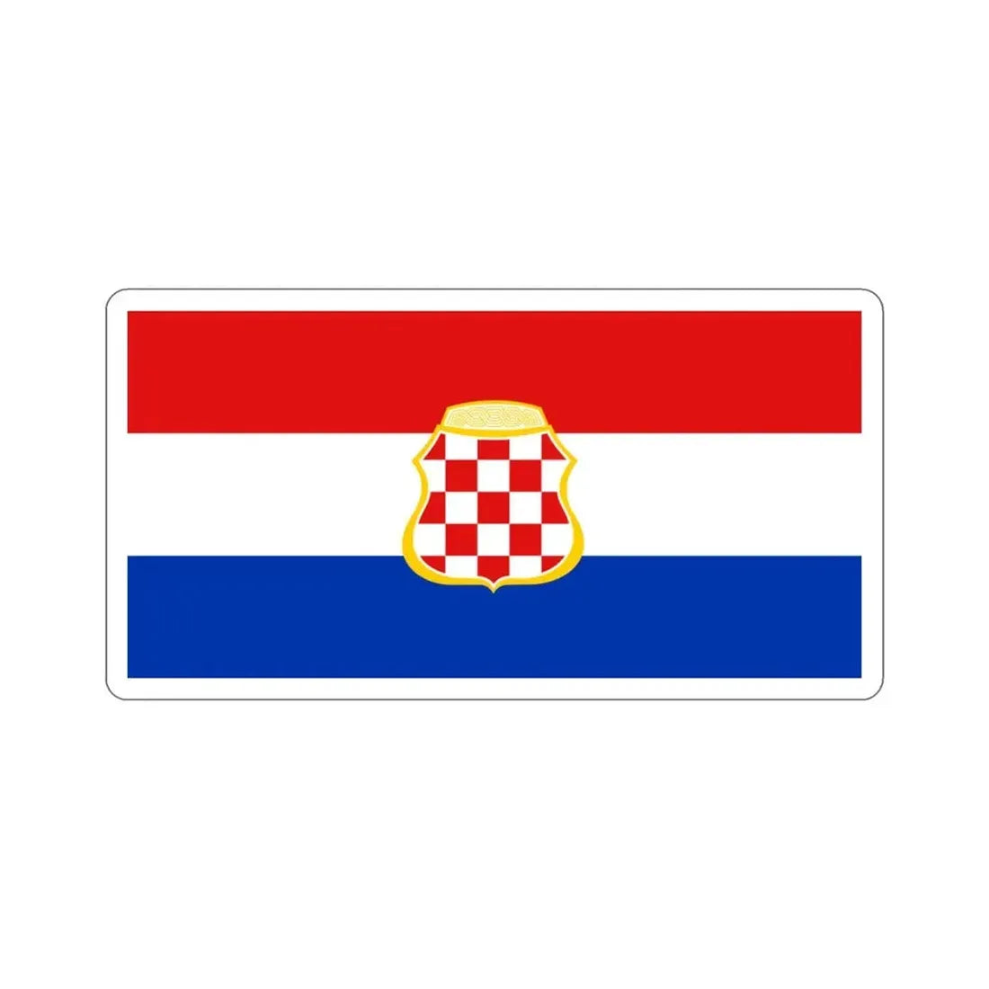 Flag of West Herzegovina Canton Bosnia and Herzegovina STICKER Vinyl Die-Cut Decal - The Sticker Space