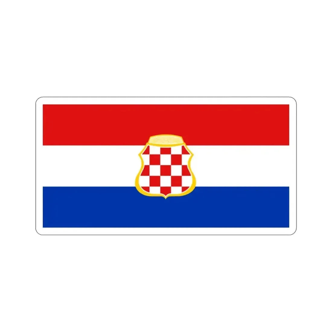 Flag of West Herzegovina Canton Bosnia and Herzegovina STICKER Vinyl Die-Cut Decal - The Sticker Space