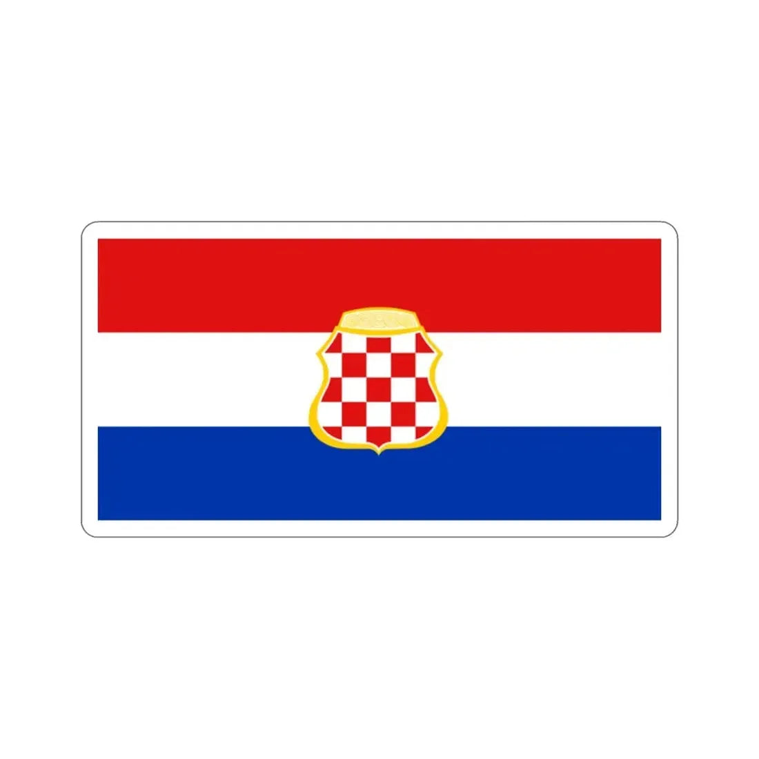 Flag of West Herzegovina Canton Bosnia and Herzegovina STICKER Vinyl Die-Cut Decal - The Sticker Space