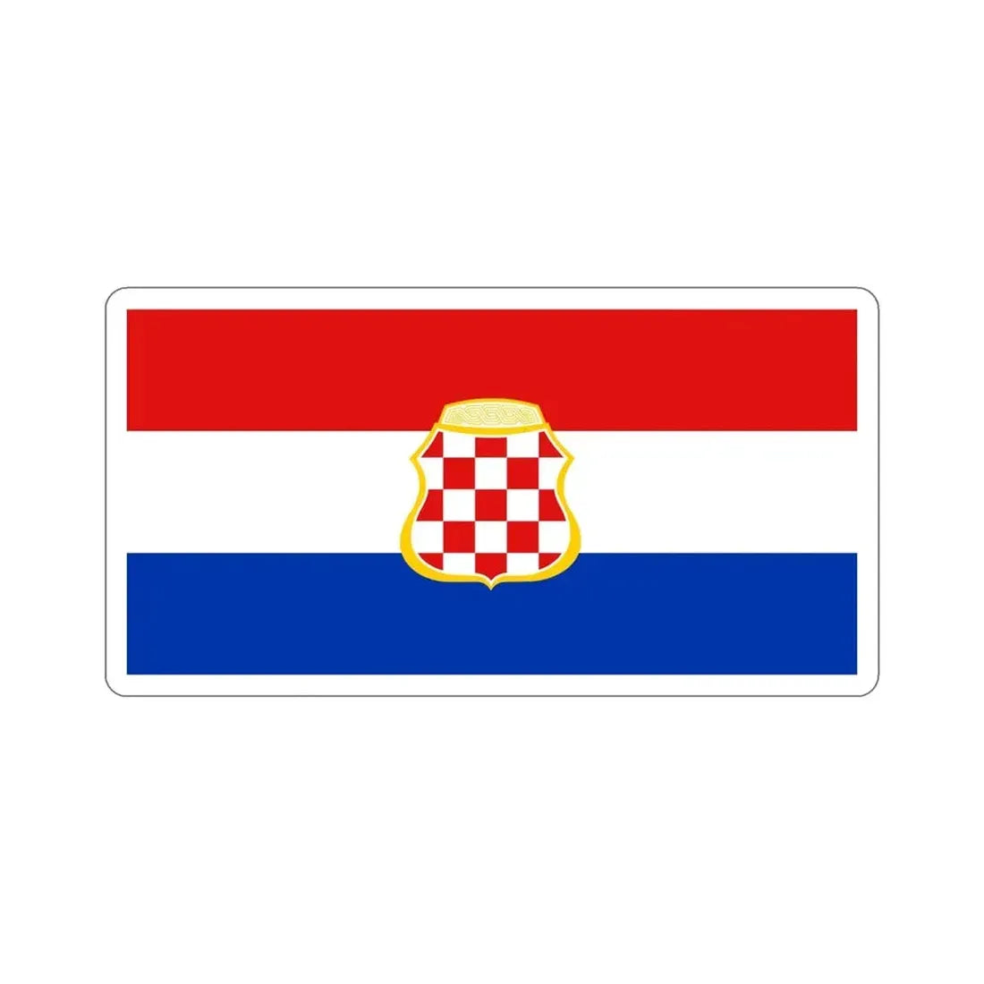 Flag of West Herzegovina Canton Bosnia and Herzegovina STICKER Vinyl Die-Cut Decal - The Sticker Space