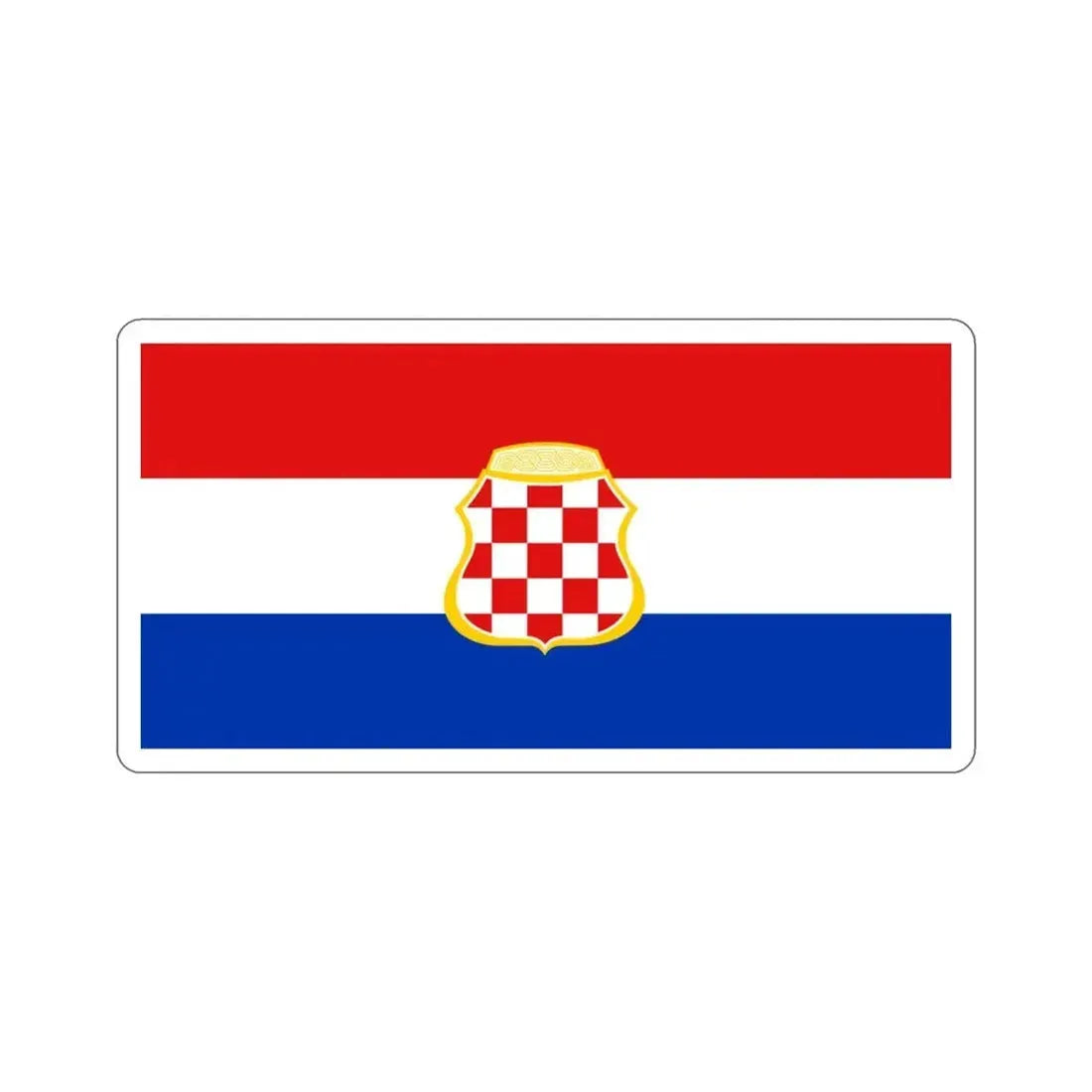 Flag of West Herzegovina Canton Bosnia and Herzegovina STICKER Vinyl Die-Cut Decal - The Sticker Space