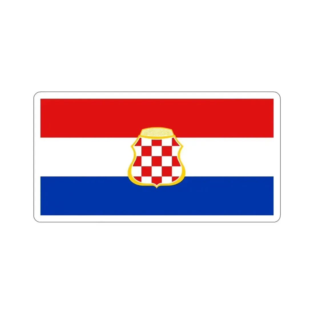 Flag of West Herzegovina Canton Bosnia and Herzegovina STICKER Vinyl Die-Cut Decal - The Sticker Space