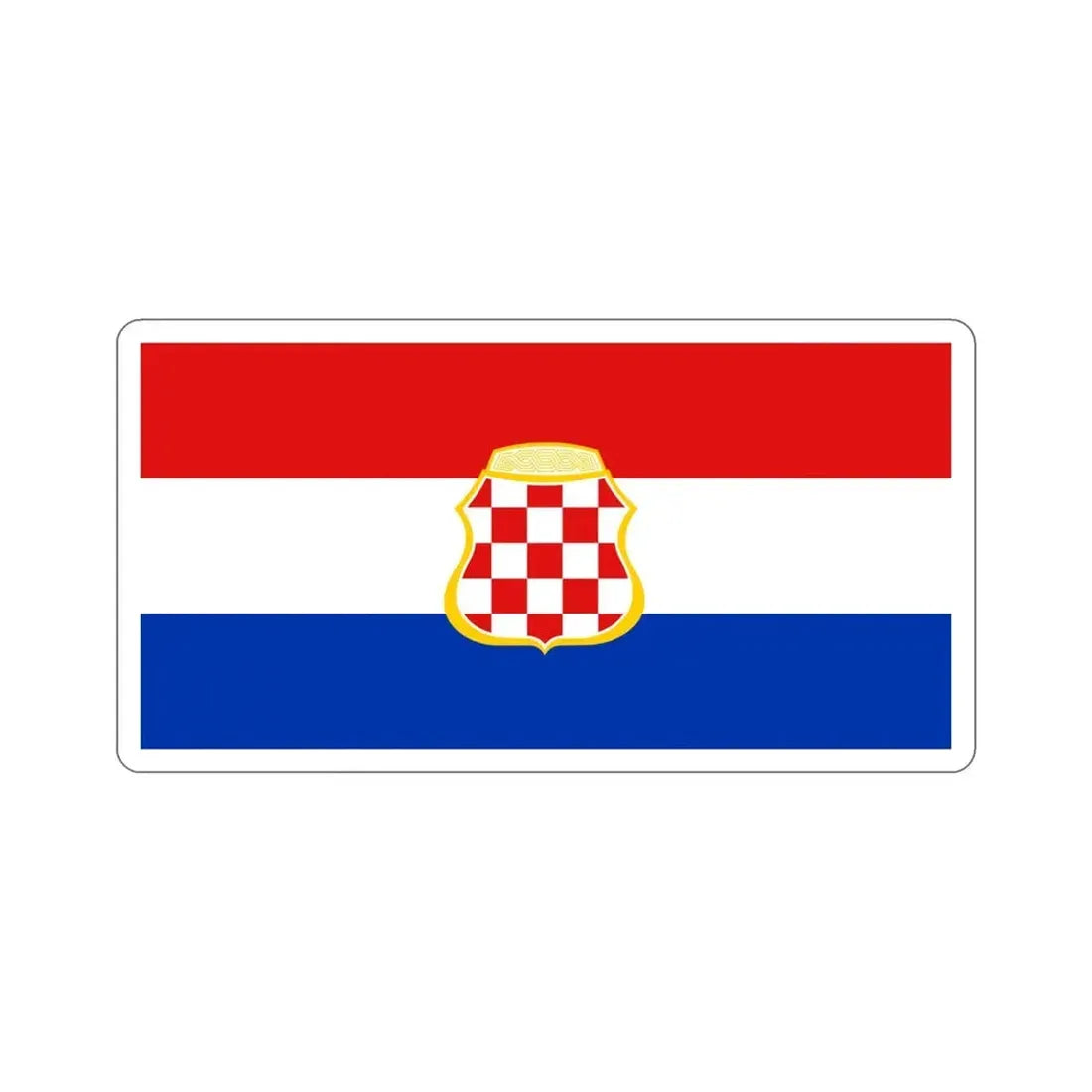 Flag of West Herzegovina Canton Bosnia and Herzegovina STICKER Vinyl Die-Cut Decal - The Sticker Space