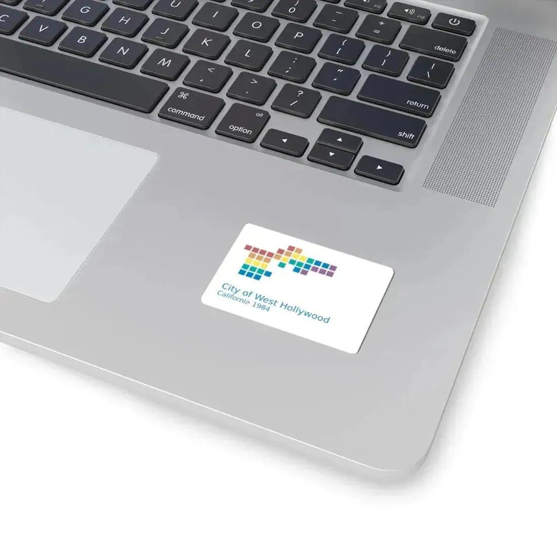 Flag of West Hollywood California (United States) STICKER Vinyl Kiss-Cut Decal - The Sticker Space