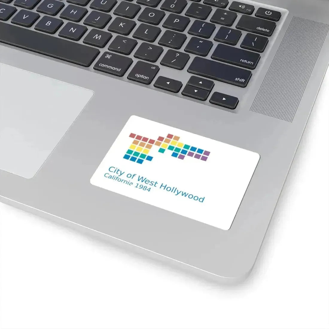 Flag of West Hollywood California (United States) STICKER Vinyl Kiss-Cut Decal - The Sticker Space