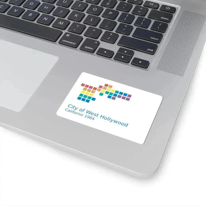 Flag of West Hollywood California (United States) STICKER Vinyl Kiss-Cut Decal - The Sticker Space