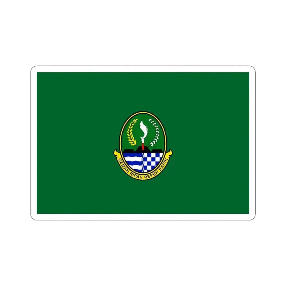 Flag of West Java Indonesia STICKER Vinyl Die-Cut Decal 5 Inch - The Sticker Space