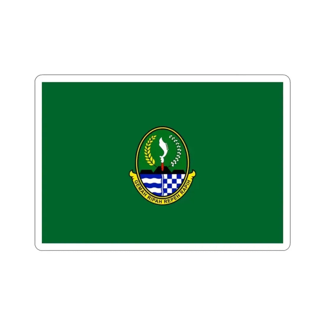 Flag of West Java Indonesia STICKER Vinyl Die-Cut Decal - The Sticker Space