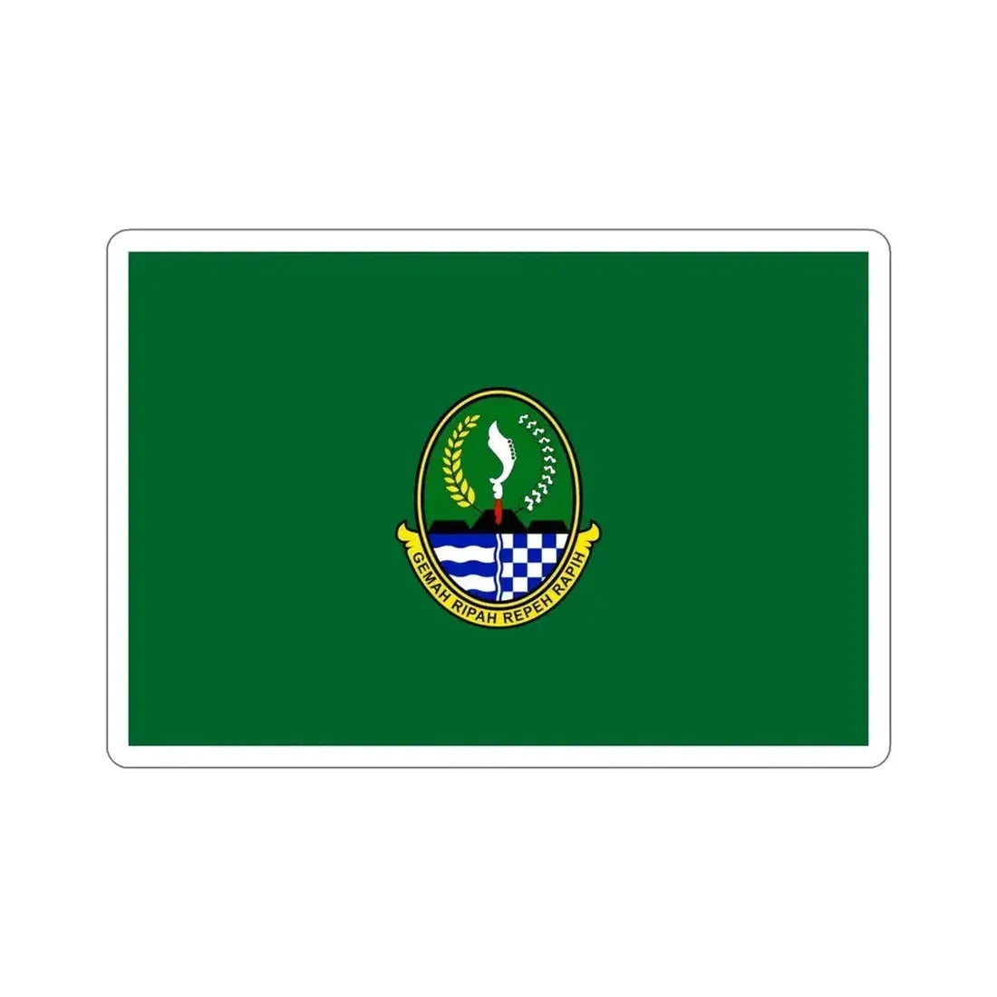 Flag of West Java Indonesia STICKER Vinyl Die-Cut Decal - The Sticker Space