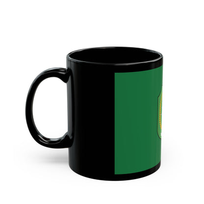 Flag of West Kalimantan Indonesia - Black Coffee Mug-The Sticker Space