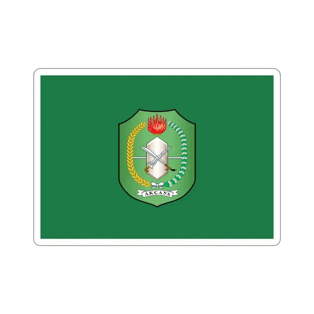 Flag of West Kalimantan Indonesia STICKER Vinyl Die-Cut Decal 4 Inch - The Sticker Space