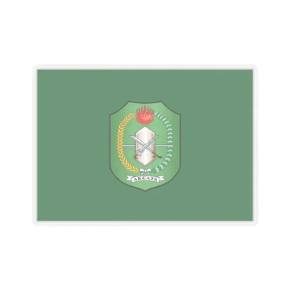 Flag of West Kalimantan Indonesia - STICKER Vinyl Kiss-Cut Decal 2 Inch Transparent - The Sticker Space