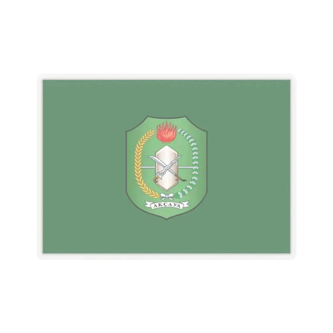Flag of West Kalimantan Indonesia - STICKER Vinyl Kiss-Cut Decal 3 Inch Transparent - The Sticker Space