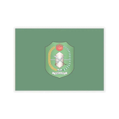 Flag of West Kalimantan Indonesia - STICKER Vinyl Kiss-Cut Decal 3 Inch Transparent - The Sticker Space