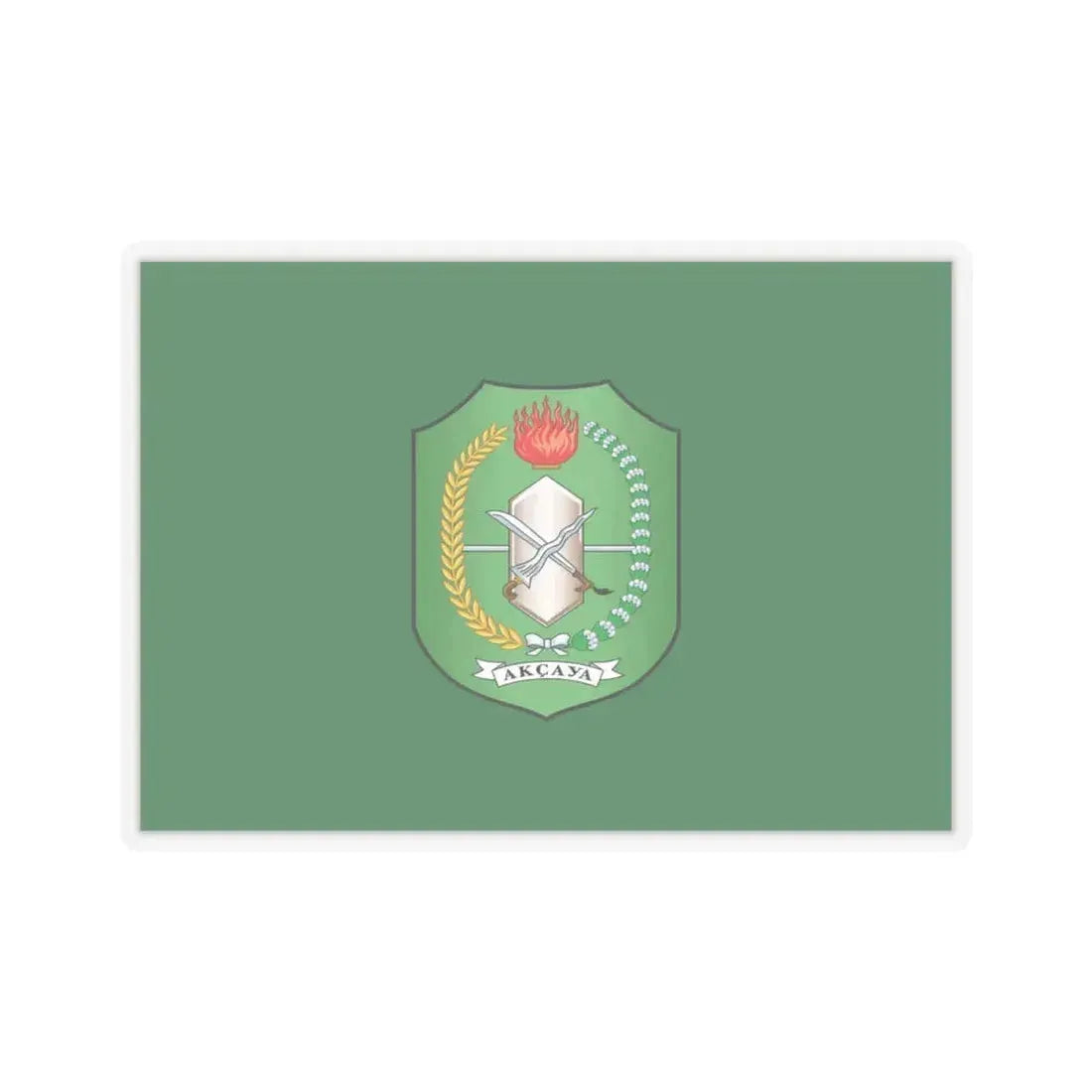 Flag of West Kalimantan Indonesia - STICKER Vinyl Kiss-Cut Decal 4 Inch Transparent - The Sticker Space