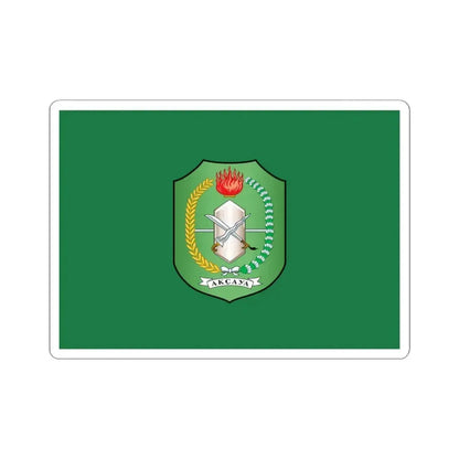 Flag of West Kalimantan Indonesia - STICKER Vinyl Kiss-Cut Decal 4 Inch White - The Sticker Space