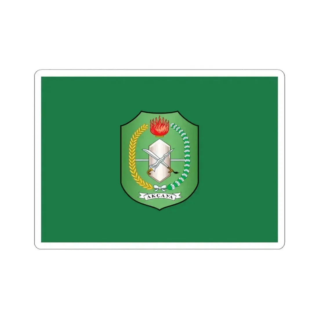 Flag of West Kalimantan Indonesia - STICKER Vinyl Kiss-Cut Decal 6 Inch White - The Sticker Space