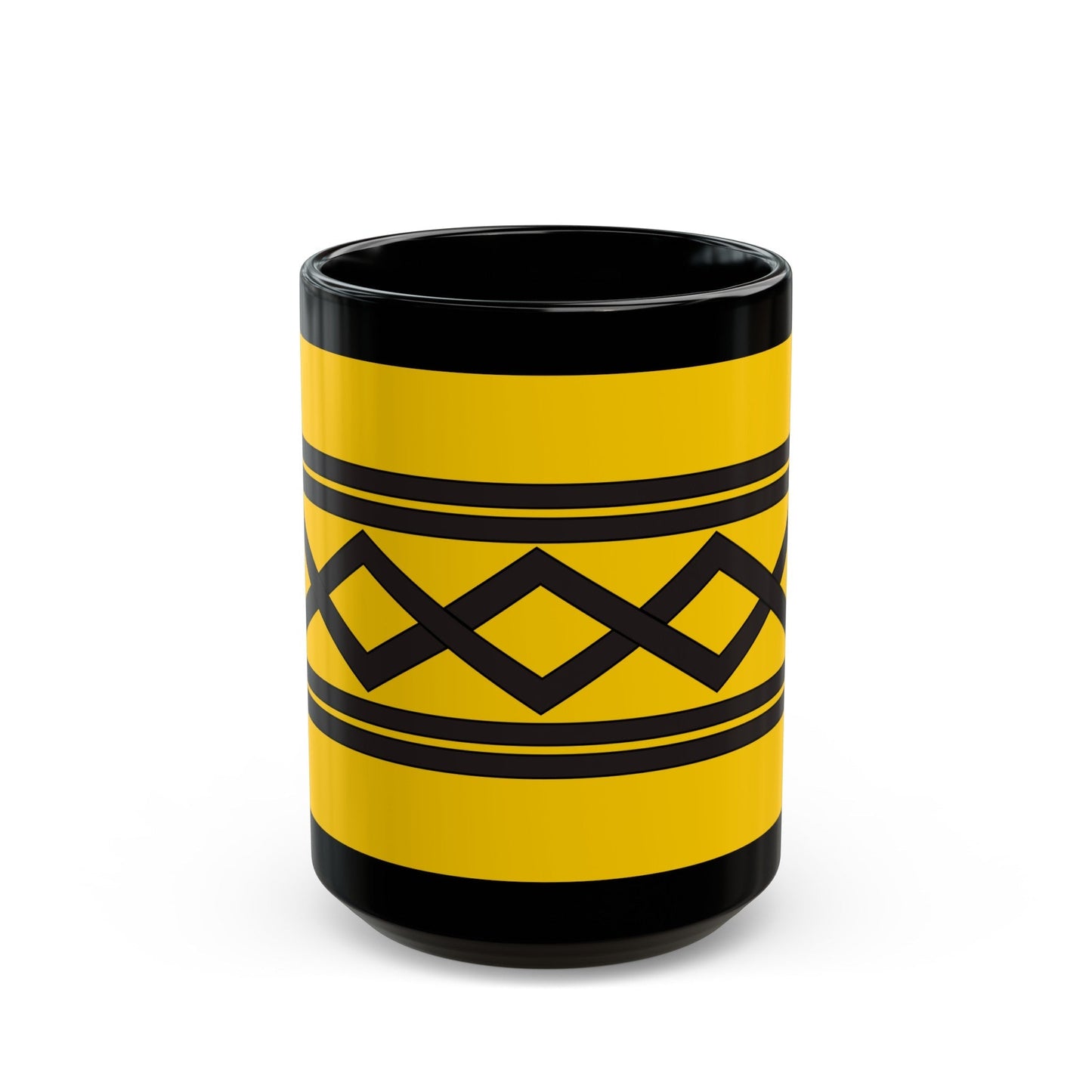 Flag of West Midlands County UK - Black Coffee Mug-15oz-The Sticker Space