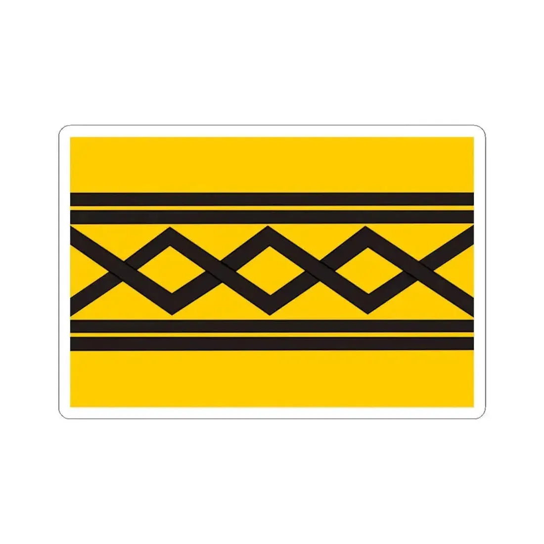 Flag of West Midlands County UK - STICKER Vinyl Kiss-Cut Decal 6 Inch White - The Sticker Space