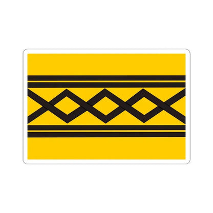 Flag of West Midlands County UK - STICKER Vinyl Kiss-Cut Decal 6 Inch White - The Sticker Space