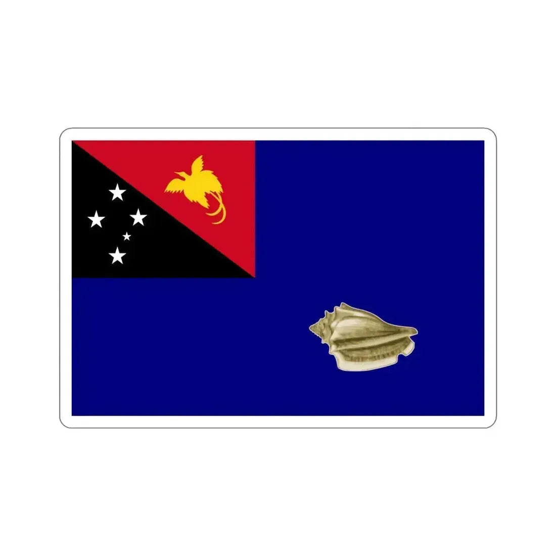Flag of West New Britain Papa New Guinea STICKER Vinyl Die-Cut Decal 5 Inch - The Sticker Space