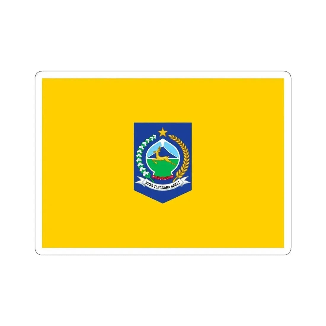 Flag of West Nusa Tenggara Indonesia STICKER Vinyl Die-Cut Decal 6 Inch - The Sticker Space