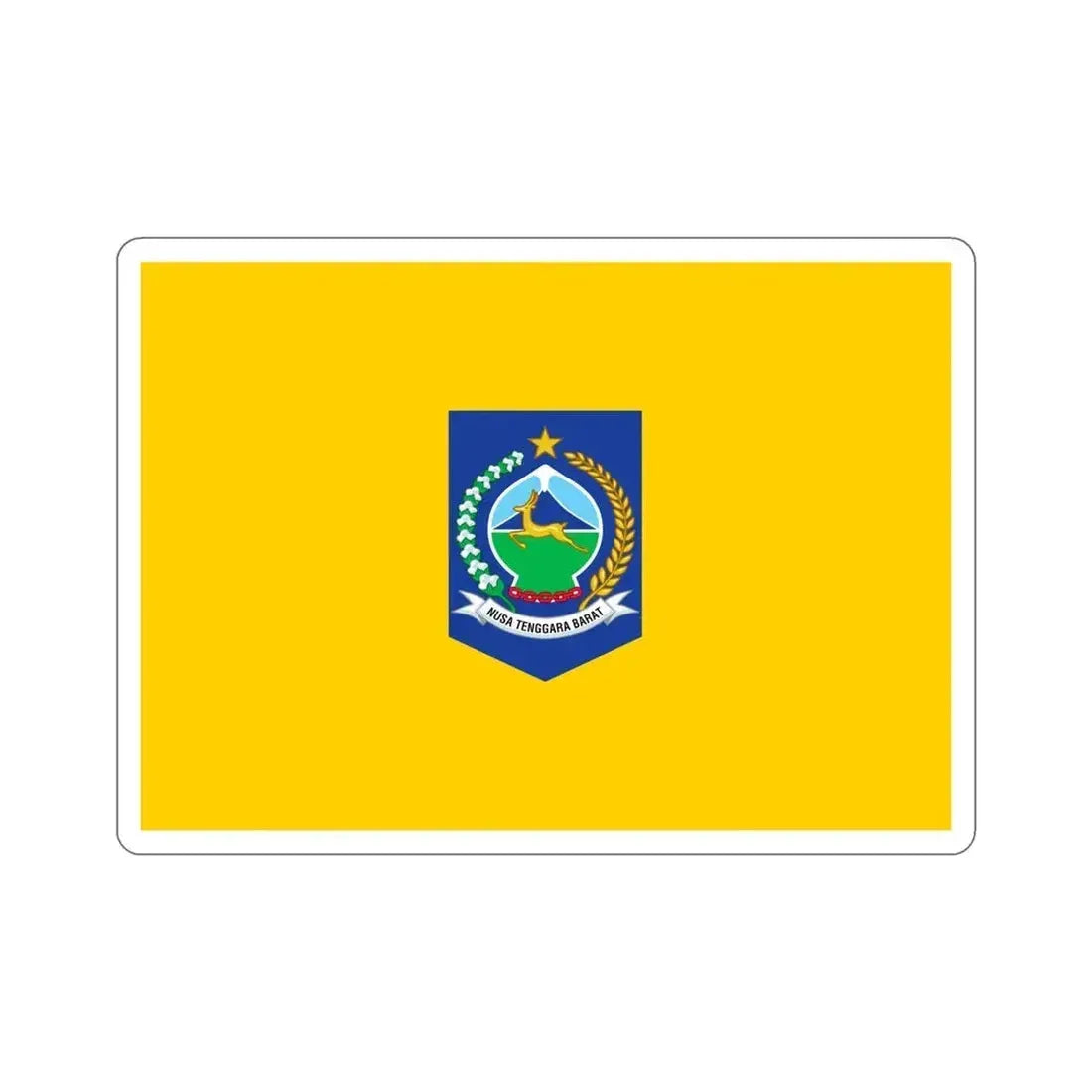 Flag of West Nusa Tenggara Indonesia STICKER Vinyl Die-Cut Decal - The Sticker Space