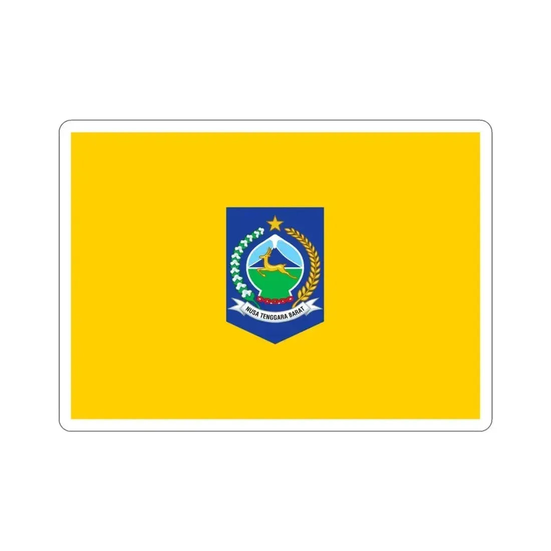 Flag of West Nusa Tenggara Indonesia STICKER Vinyl Die-Cut Decal - The Sticker Space